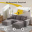 Canapé modulaire 113 pièces en forme de U de 113 po-628878551