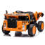 Camion-benne de chantier électrique 2 places 12 V 10 Ah avec roues EVA, musique et télécommande