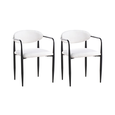 Set of 2 Dining Chairs TANEVIK Fabric