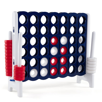 Jumbo 4-to-Score Game with 42 Rings for Kids & Adults