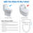 Non-electric Dual Nozzle Toilet Seat Bidet, Water Pressure Control, Self Cleaning Sprayer-88525739