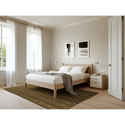 Machine Washable Trellis Brown Area Rug