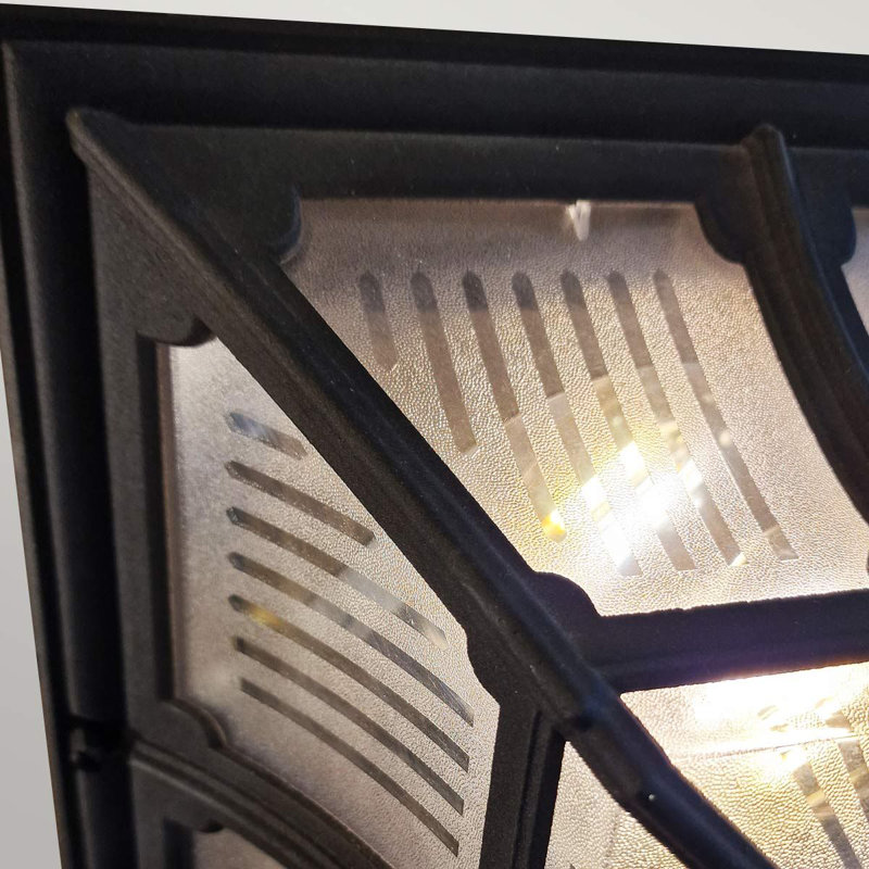 Thurstone Black 30cm H Outdoor Flush Mount