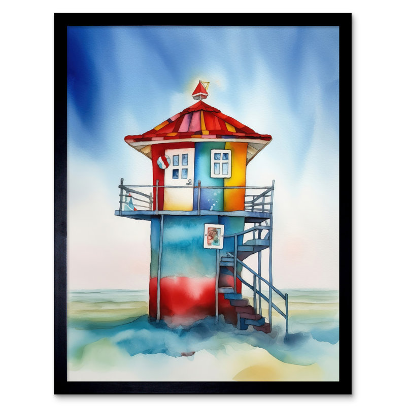 Lifeguard Tower - Single Picture Frame Print