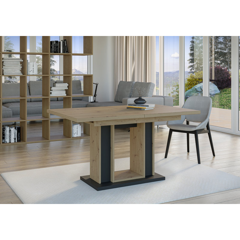 Extendable Dining Table Lorenia, Black