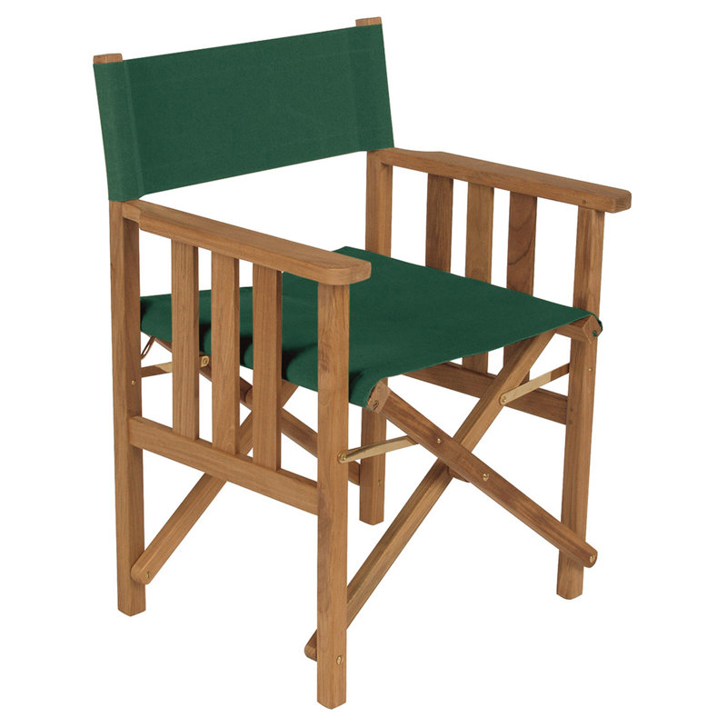 Safari Outdoor Teak Dining Armchair, Forest Green