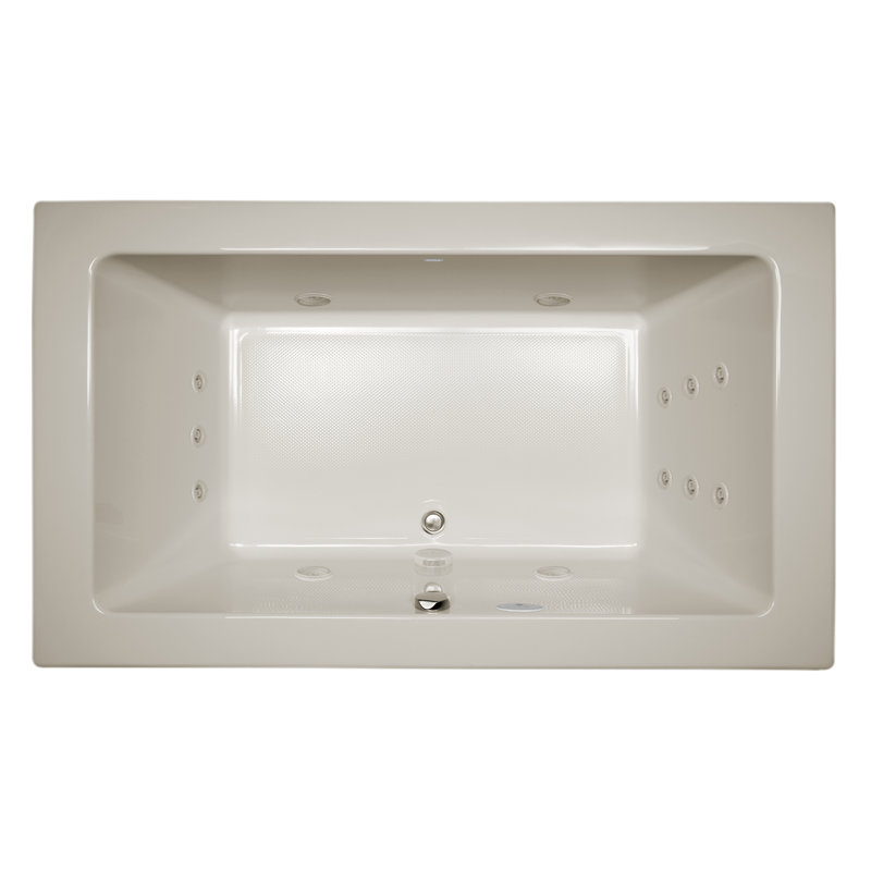 Sia® 66" x 36" Drop InWhirlpool Bathtub, Oyster