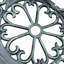 Banc d'extérieur, mobilier d'extérieur en fonte d'aluminium, banc en métal