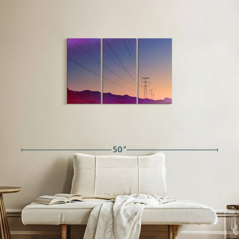 Lilie Power Lines, 20" H x 33" W