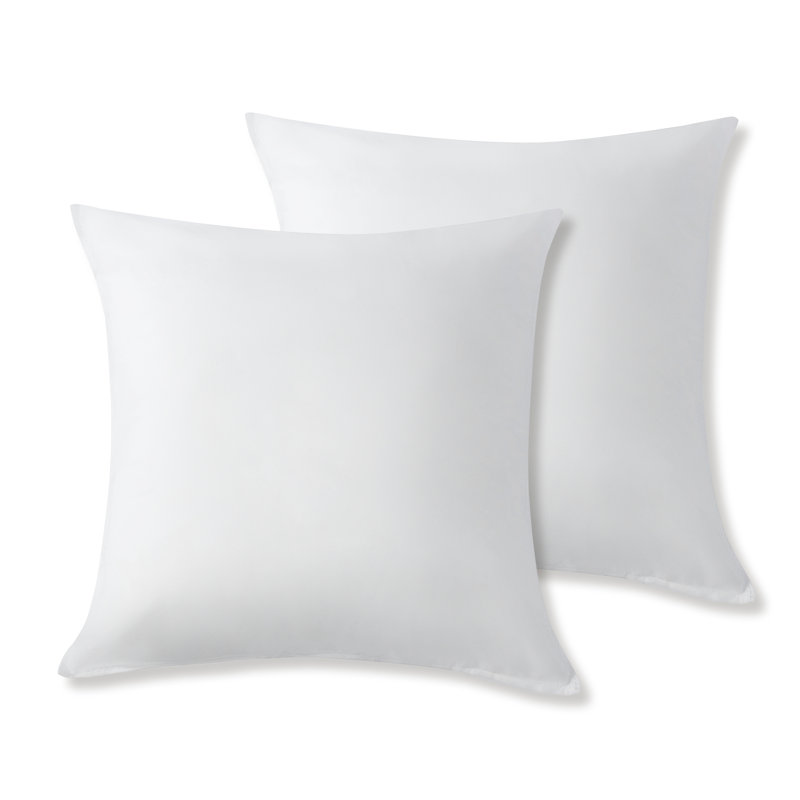Set Of 2 Plush Pillow Inserts, Square 18"
