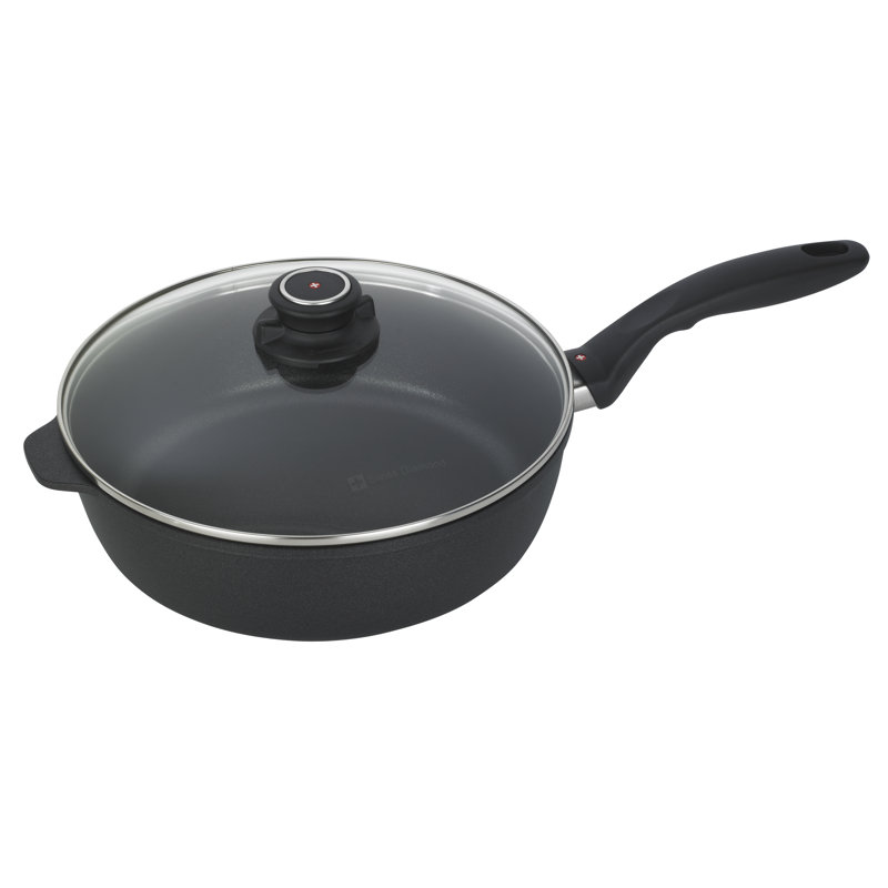 Swiss Diamond Induction Saute Pan with Lid, 3.8 Qt.