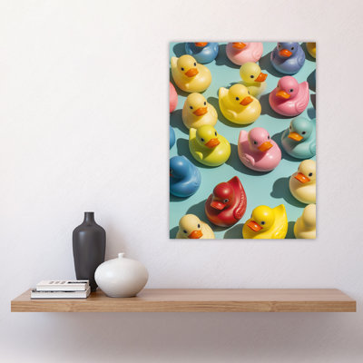 Rubber Ducks Ducky Pattern Modern Wall Art Print