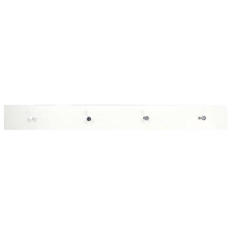 Wall 4 - Hook Coat Rack, White
