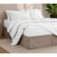 Jupe de lit en microfibre ultra-douce 15 pouces 15 pouces 1800