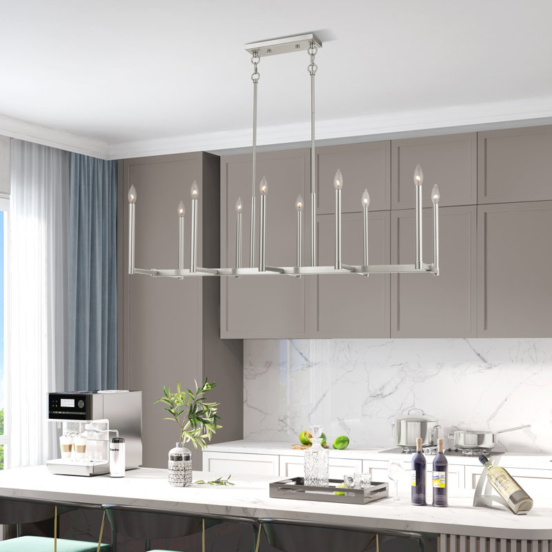 Gus 10 - Light Pendant, Brushed Nickel