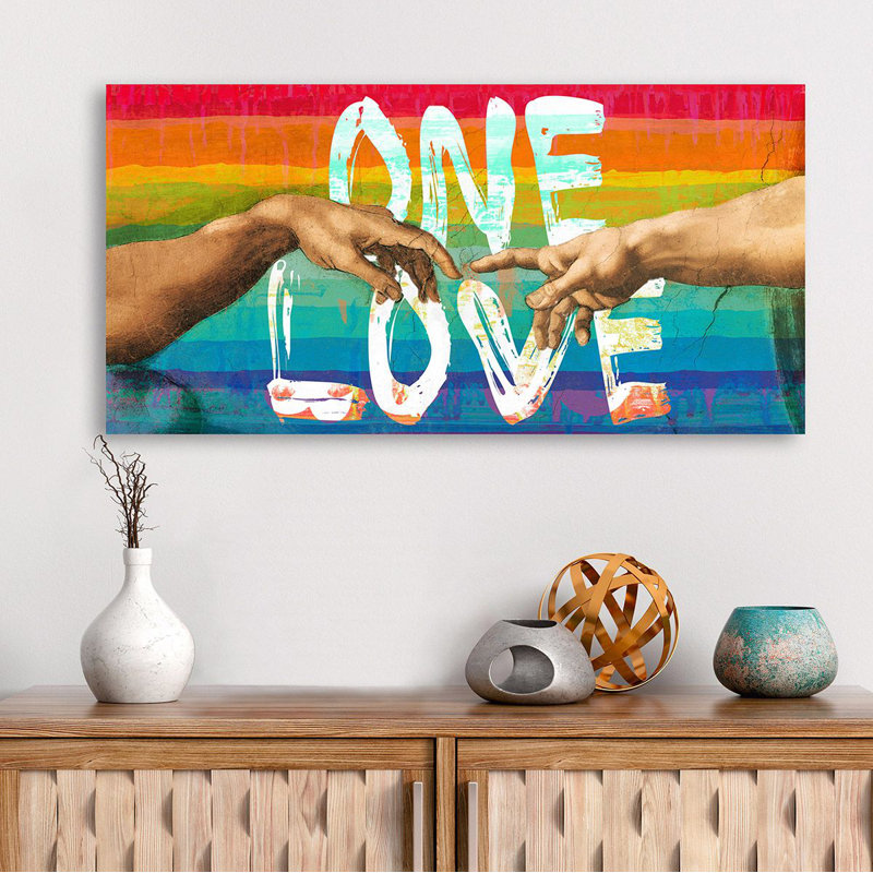 One Love by Eric Chestier - Wrapped Canvas Print, 35cm H x 70cm W x 4cm D