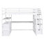 Lit mezzanine avec bureau et tablettes, deux tiroirs intégrés, escalier de rangement-2107055701-2107055700