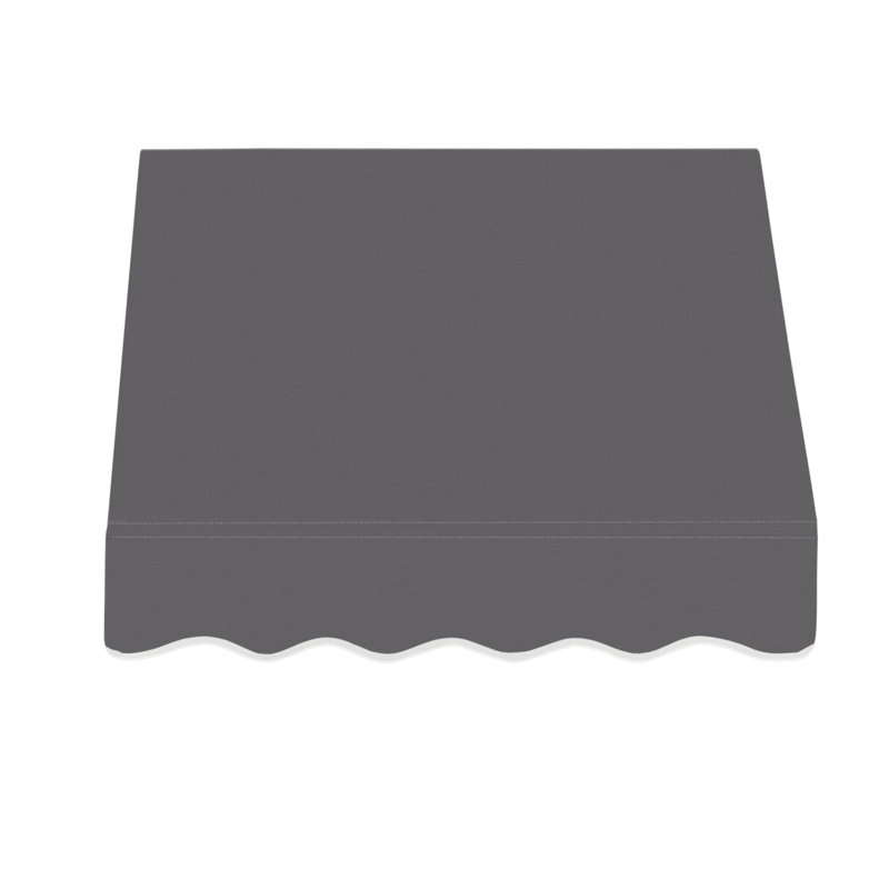 Auvent fixe en tissu acrylique San Francisco Awntech, H 24 po x l 52,5 po x P 42 po, Bronze industriel