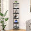 Grand présentoir polyvalent - Étagère de rangement et de décoration pour la chambre à coucher ou le salon - Noir