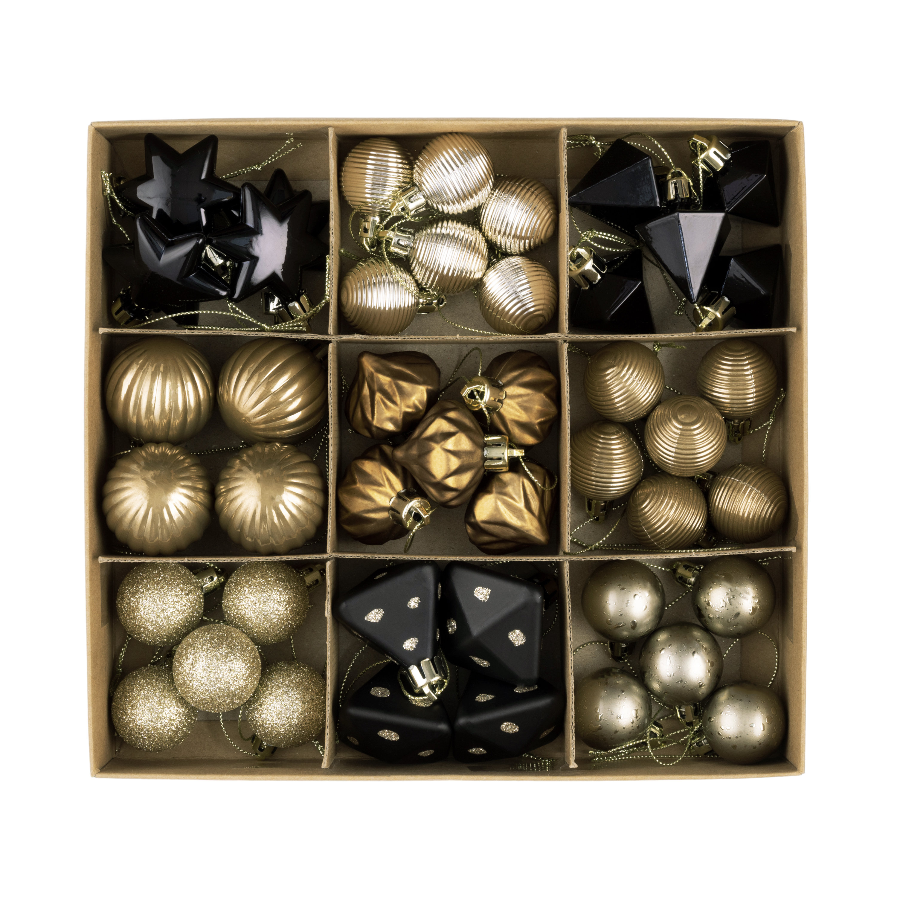 The Holiday Aisle® Kaimani 45ct Small Shatterproof Christmas Ornaments Set & Reviews | Wayfair