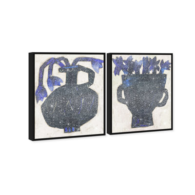 Indigo Vases Set Set by Oliver Gal