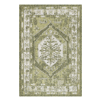 Tapis intérieur / extérieur en polypropylène tissé à la machine Valerie