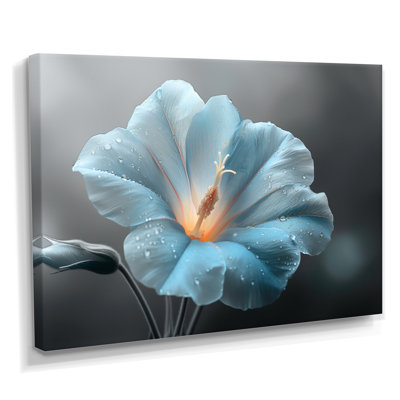 «Blue Crystal Morning Glory Flowers Photo I - Morning Glory», art mural