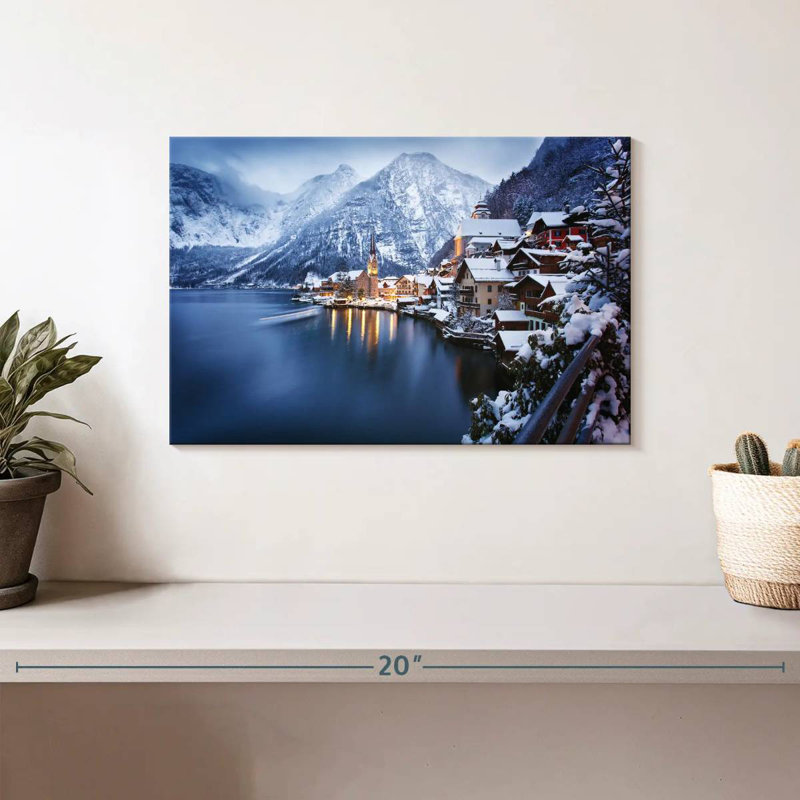 Ravi Wintry Hallstatt, H 8 po x l 12 po