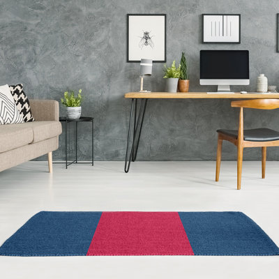 Tapis rouge/bleu