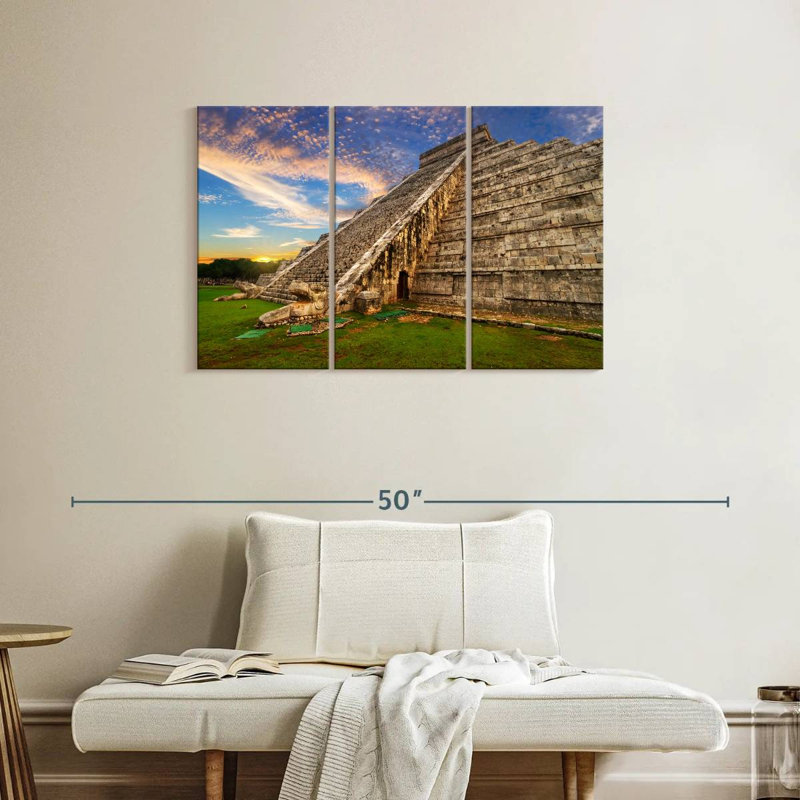 Adella Kukulcan Step Pyramid, 24" H x 38" W
