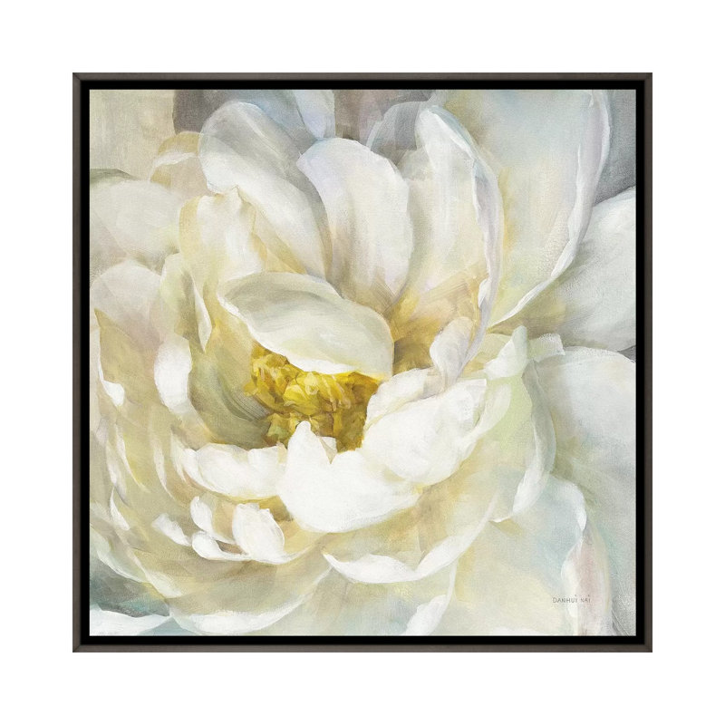 "Summer Joy II" par Danhui nai, reproduction d’art, H 18 po x l 18 po x 1,5 po, Toile encadrée de bois rustique foncé