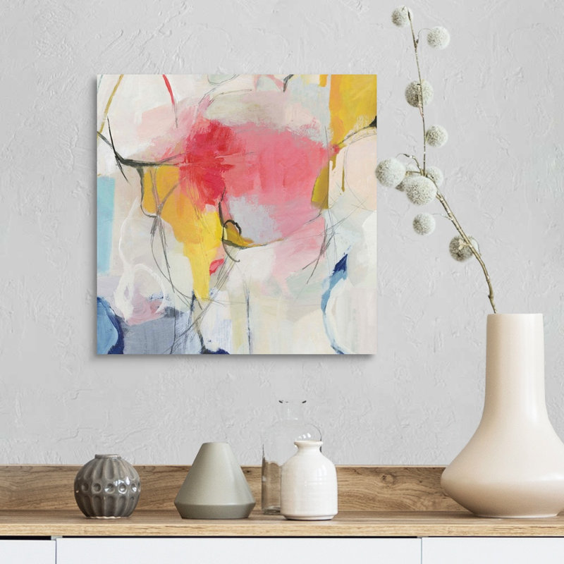 Impression sur toile, "Watermelon I" par PI studio, Toile tendue, H 16 po x l 16 po x P 1,25 po