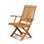Devon 9-Piece Teak Dining Extension Table With Folding Chairs
