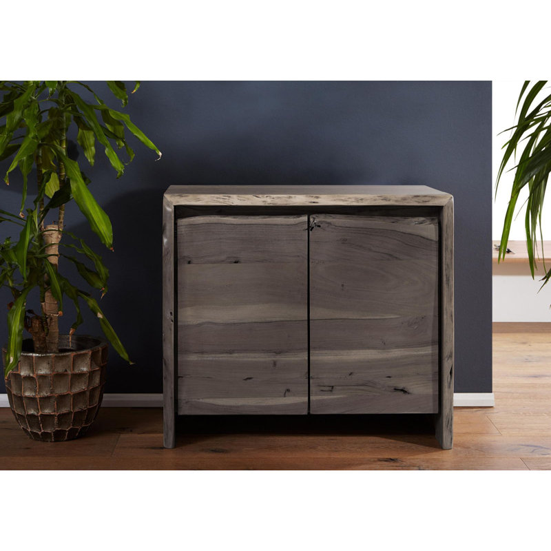 Pure Acacia Solid Wood Bathroom Cabinet, Grey