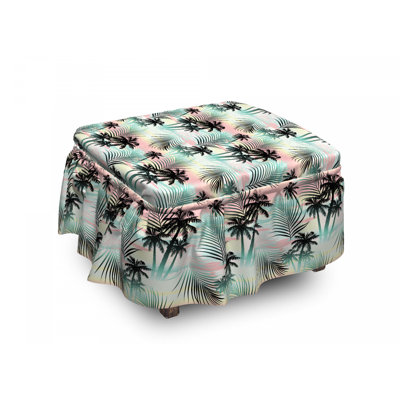 Box Cushion Ottoman Slipcover