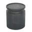 Black Wooden Cylinder Side Table