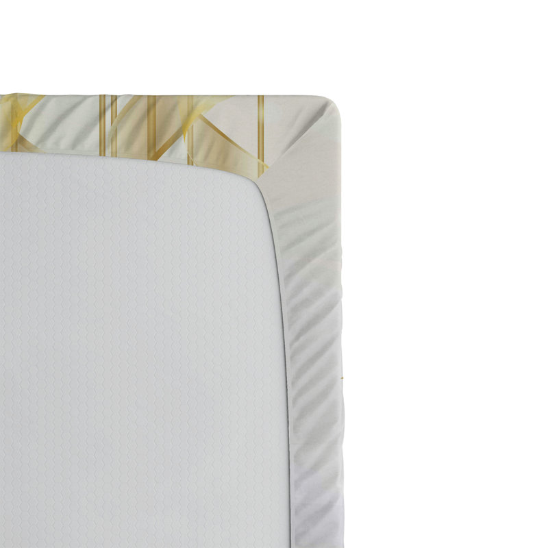 Ensemble de 2 drap-housse de Noël Ambesonne Noël brun moderne blanc brun, Twin Fitted Sheet