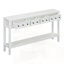 Console d'entrée rustique, canapé long avec deux tiroirs de taille différente et tablette inférieure-130973245