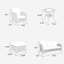 Layinsun 6 Pieces Outdoor Patio Furniture Set, Rattan Wicker Sectional Swivel Rocker Chairs Sets-164221164-164221163