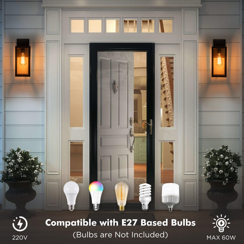 Matte Black Outdoor Sconce