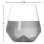 Ensemble de 2 verres à vin sans pied en cristal sans plomb Monti
