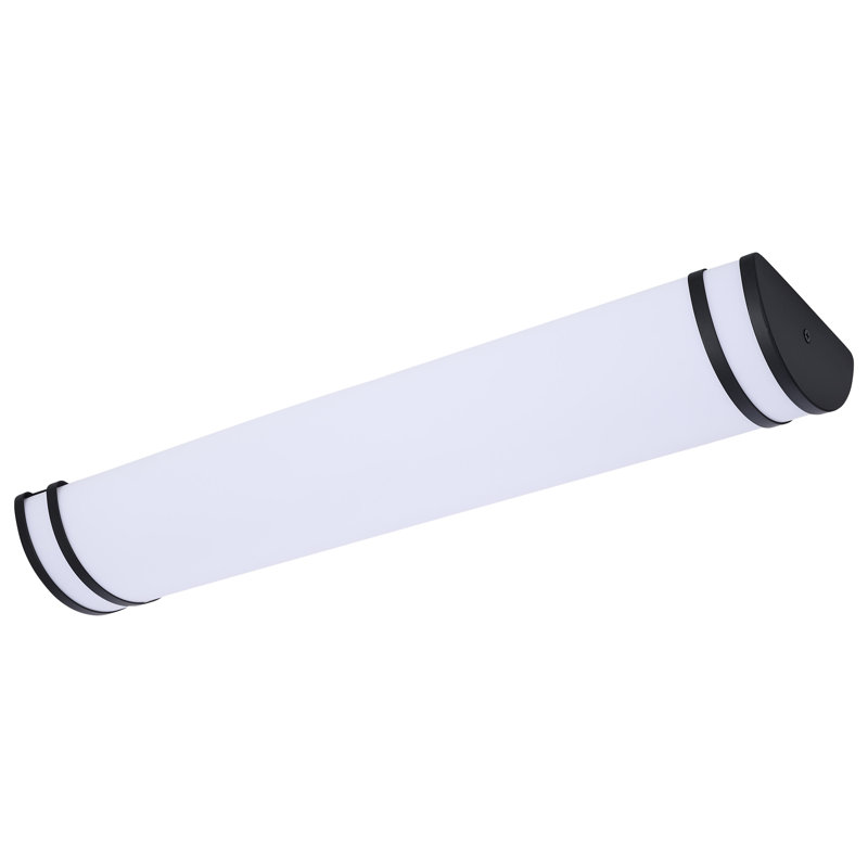  Olah LED Vanity Fixture 27K/3K/35K/4K/5K CCT Selectable, 5.71" H x 24.02" W x 2.83" D, Black