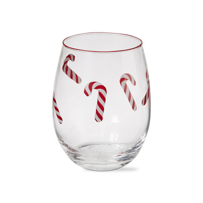 Candy Cane Stemless Wine