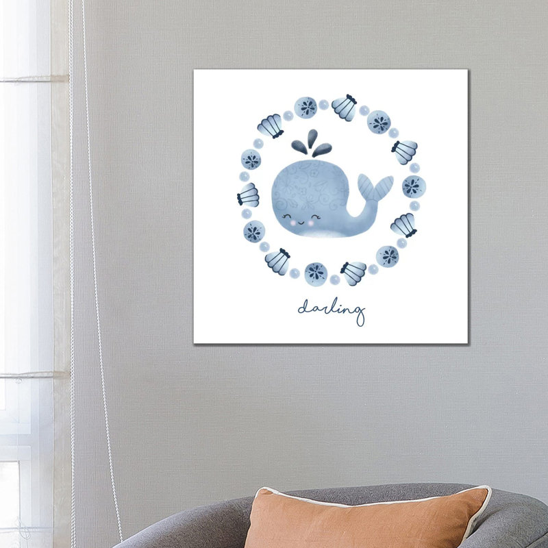 Ocean Friends IV by Noonday Design - Wrapped Canvas Gallery-Wrapped Canvas Giclée, 45.72 cm H x 45.72 cm W x 3.175 cm D