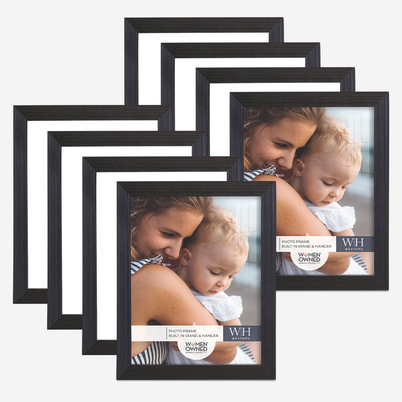 Ebony Wood Picture Frame - Set of 8, 8" x 10"