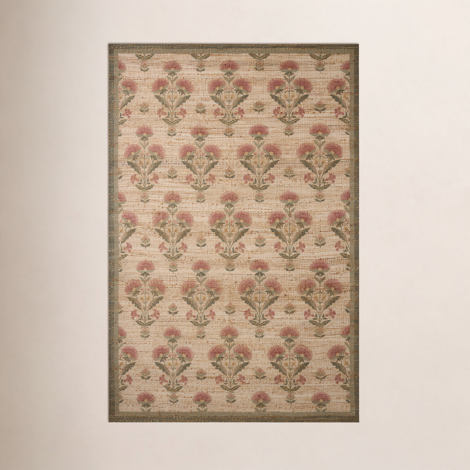 Chris Loves Julia x Loloi Rue Sage / Blush Area Rug, Rectangle 7'6" x 9'6"