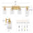 Eastwood 3 Lights Dimmable Bathroom Vanity Light Modern Wall Sconce Clear Shade-123041409-123041411-124811438