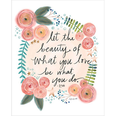 «Rumi Quote» par Katie Doucette, art mural sur toile