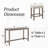 Teneile 59" W 3-Person Bar Table Set-972597258