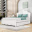 Lit plateforme en bois avec lit gigogne-462368134-462368132